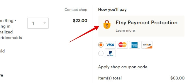 Etsy Payment Protection