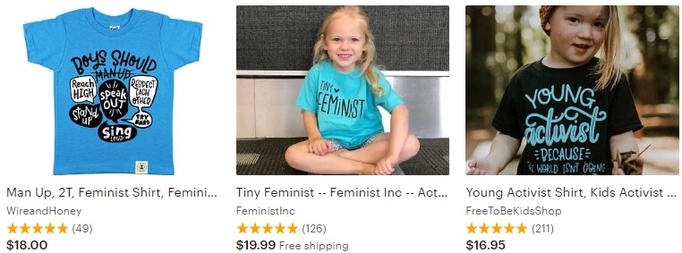 Kids activist shirt Etsy