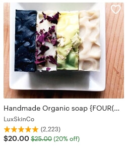Organic soap Etsy