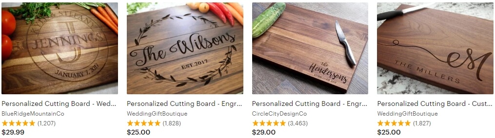 Personalized cutting board _ Etsy