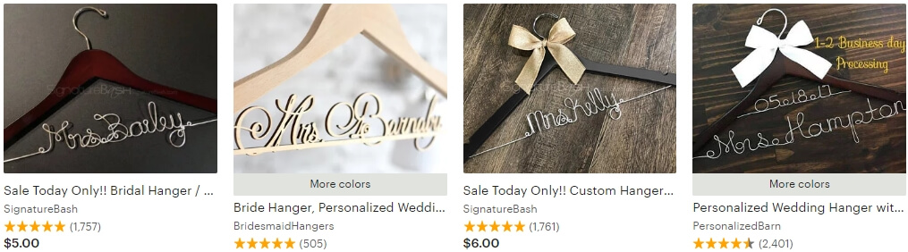 Personalized wedding hanger _ Etsy