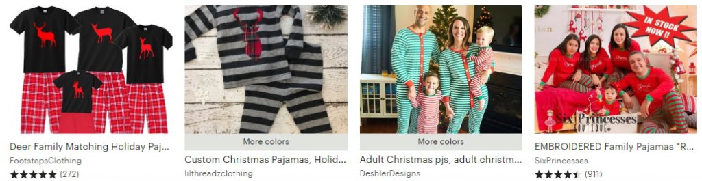 Family holiday pajamas Etsy